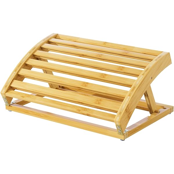 4日間限定♡梅里竹芸 竹製テーブル・オットマン・足置き・竹踏み 合計5点セット Amazon.co.jp: 【青竹踏み風】木製 フットレスト デスク下