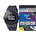 TRAN(R) トラン CASIO 腕時計 G-SHOCK ジーショック DW-5735 DW-5750 GWX-5700 DW-5700 対応 液晶保護フィルム 2枚セット 高硬度アクリルコート 気泡が入りにくい 透明クリアタイプ for CASI