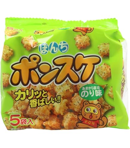 Amazon.co.jp: ぼんち 5Pポンスケのり味 (27g×5袋)×10個 : 食品・飲料