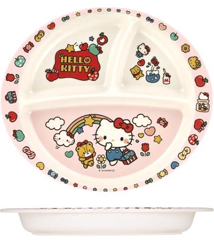 Amazon｜金正陶器(Kaneshotouki) ハローキティ 皿 仕切り皿 ランチ