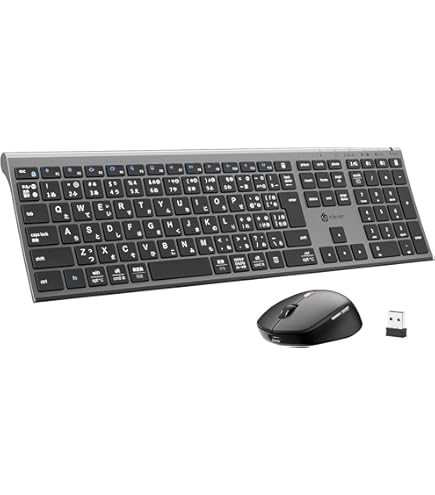 iClever ワイヤレスキーボード マウス セット 日本語配列 IC-BK22Combo