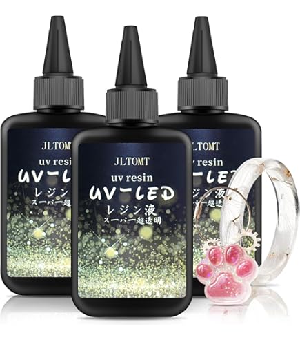 レジン液 無臭&永久クリア❁︎低刺激レジン液フルール100g6本コート剤つき レジン液 無臭&永久クリア❁︎低刺激レジン液フルール100g6本コート