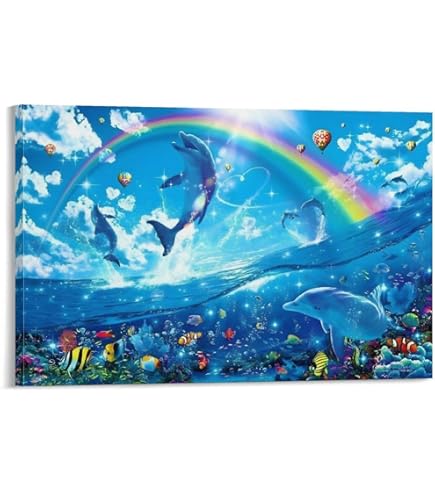 Amazon.co.jp: ポスター クリスチャン ラッセン オーシャン ロアー