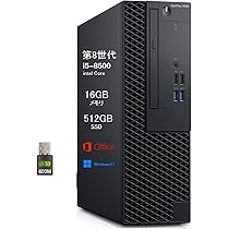 OptiPlex i5 8GB 1TB 中古 DELL OptiPlex 3060 SFF 中古 デスク Office 選べるWin10 or
