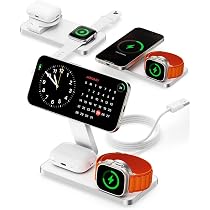 Amazon.co.jp: 折りたたみ式3in1ワイヤレス充電器、iPhone・Apple