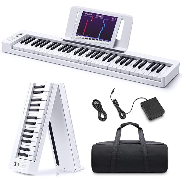 Amazon | BX-11 電子ピアノ 61鍵盤 折り畳み式 スピーカー 外付け 