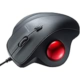 サンワサプライ(Sanwa Supply) 有線トラックボール 静音 3ボタン 光学式 MA-TB128BK