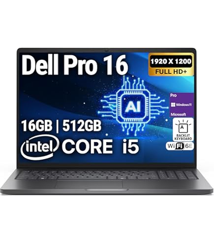 Amazon.co.jp: Dell Pro 16 PC16250 16インチノートブック - フルHD