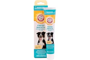 Arm & Hammer Dog Dental Care Fresh Breath Enzymatic Toothpaste for Dogs | No More Doggie Breath | Safe for Puppies, Clinical Care, Vanilla Ginger Flavor