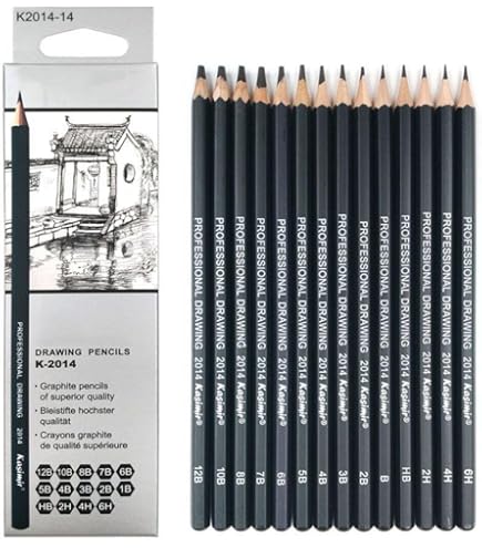 Amazon.co.jp: スケッチ鉛筆 デッサン鉛筆 48点セット 鉛筆セット