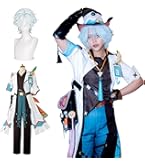 Amazon.co.jp: 原神（Genshin） アルベド コスプレ 衣装 ウィッグ フル