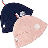 [SAUNA VIBES] サウナハット 2色セット 女性に人気 のぼせ防止 髪の傷み防止 今治タオル キーポケット付き メンズ レディース サウナバイブス