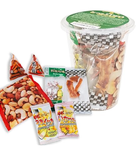 Amazon | カップ入りのお菓子セット お菓子の入ったおつまみUFO 350ml