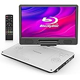 FANGOR ポータブルブルーレイプレーヤー 12型 HDMI出力対応 高精細11.4インチ 270度回転TFT液晶 CPRM 3時間連続再生 バッテリー内蔵 車載可能 日本語取扱説明書 ホワイト