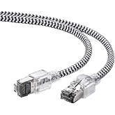 サンワダイレクト LANケーブル CAT8 50cm 40Gbps 2000MHz より線 断線に強いメッシュ素材 ツメ折れ防止 500-LAN8MESL-005