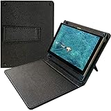 5インチディスプレイ、スタンド付きレザーケース、LCD モニター - 静電容量式タッチスクリーン、解像度800x480、Raspberry Pi 4、Win10 IOTおよびラップトップと互換性-角度調整可能 (黒)