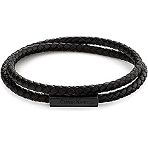 Amazon | [Calvin Klein] Jewelry メンズ レザーブレスレット