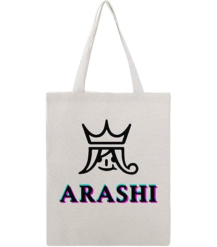 Amazon.co.jp: Arashi Women's Tote Bag, Large Capacity, Canvas Tote