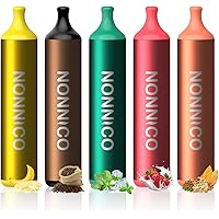電子タバコ 使い捨て NONNICO MAX5 禁煙 電子タバコ vape電子タバコ 持ち運び便利 禁煙パイポ 禁煙グッズ 電子タバコ 15000回吸引可能 水蒸気タバコ 爆煙 vape人気 電子タバコ 禁煙減煙サポート TYPE-C充電可 大容量で