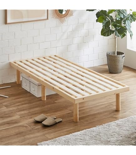 Amazon｜ネルコンシェルジュ バノン ハイタイプ すのこベッド セミ