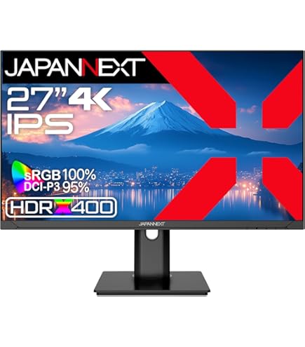 JAPANNEXT 4K HDR対応 27インチ JN-I27UR-H-Y JAPANNEXT 4K HDR対応 27ｲﾝﾁ JN-I27UR-H-Y HDMI DP sRGB100% IPS
