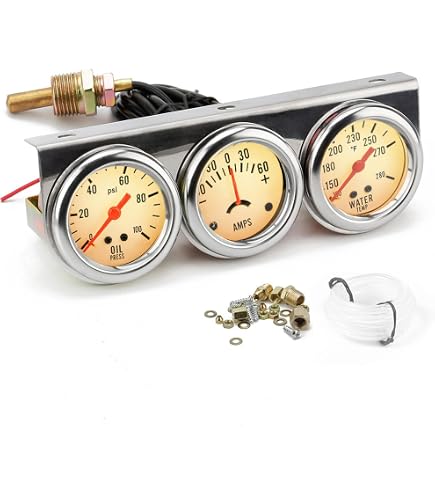 Manomètre Pression D'Huile Faria Kronos 2 - 80 PSI - Cadran Rétroéclairé Élégant Pour Bateau