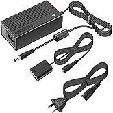 Kimaru AC-PW20 AC Power Supply Adapter NP-FW50 Dummy Battery Kit Replace NP-FW50 Battery for Sony Alpha A6000 A6100 A6300 A64