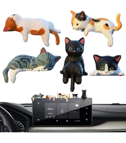 Amazon.co.jp: ダッシュボード猫車装飾、樹脂猫車装飾品