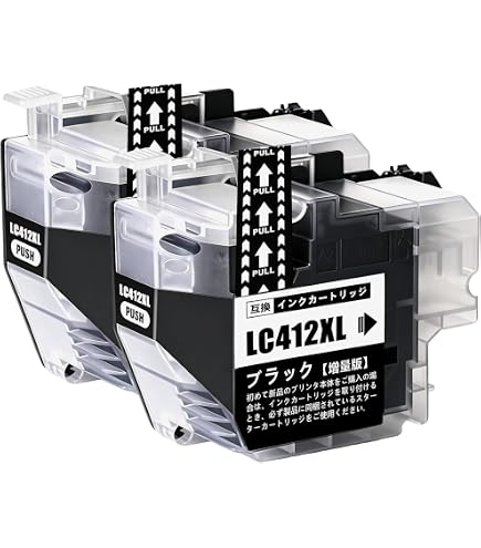 Amazon.co.jp: ブラザー用 LC412 4色セット LC412-4PK 純正と併用可
