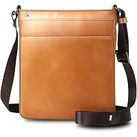 Amazon | [Threes] メンズ ショルダーバッグ 薄型 軽量 大容量 本革