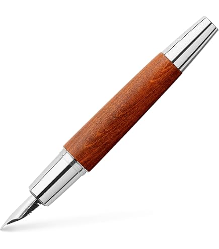 Graf Von Faber-Castell Classic Füllfederhalter – Macassar-Holz, Federbreite B, 18-Karat Goldfeder | Schreibgerät 'Made In Germany'
