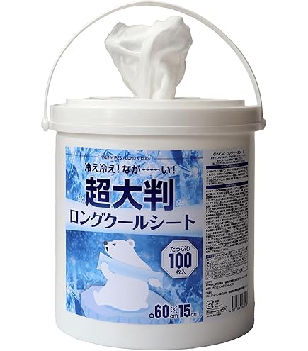 Amazon | 三昭紙業 極冷超ロングシート バケツタイプ 80枚×2個入 | 三