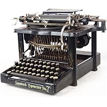 アンティーク 手動式タイプライター黒金 Amazon.co.jp: タイプライターモデル、クラシックなヴィンテージ