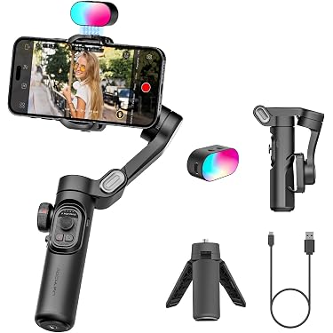 【❤プロ級のアクション撮影も自由自在♪❤】3軸スマホバンジル☆スタビライザー Amazon.co.jp 人気ギフトランキング: スマートフォン用ハンドヘルド