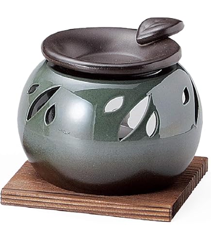 Amazon｜ヤマキイカイ(Yamakiikai) 置物 黒 径11cm 石龍黒泥大丸 茶