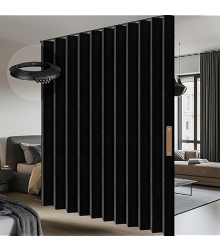 EverTrack Blackout Curtains – Ceiling Mount, 100% Polyester, Light Blocking (108"W X 84"H) - View #10