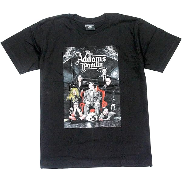Amazon | The Addams Family Portrait Tシャツ | Tシャツ・カットソー 通販