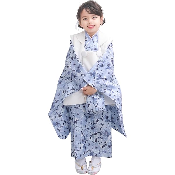 Amazon | [さらさ] 絞り柄 疋田柄 七五三着物 3歳女の子 被布コート