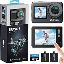 【値下げ中】新品未使用AKASO Brave 7 Amazon | AKASO Brave 7 LE アクションカメラ 4K 20MP 64GB