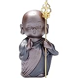陶器製 手のひらサイズ ミニチュア 地蔵菩薩立像 ミニ 可愛い 仏像 地蔵 水子供養 お地蔵様 開運置物 風水 車内置物 茶寵 茶玩 オブジェ 縁起物 厄除け 守護・繁盛・ご利益
