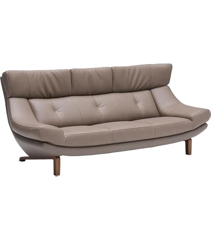 Amazon｜カリモク家具 ZU34モデル 本革張 2人掛椅子（大） 【ZU3412HB