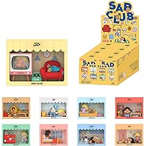 Amazon.co.jp: POP MART Crybaby Sad Clubシリーズシーンセット