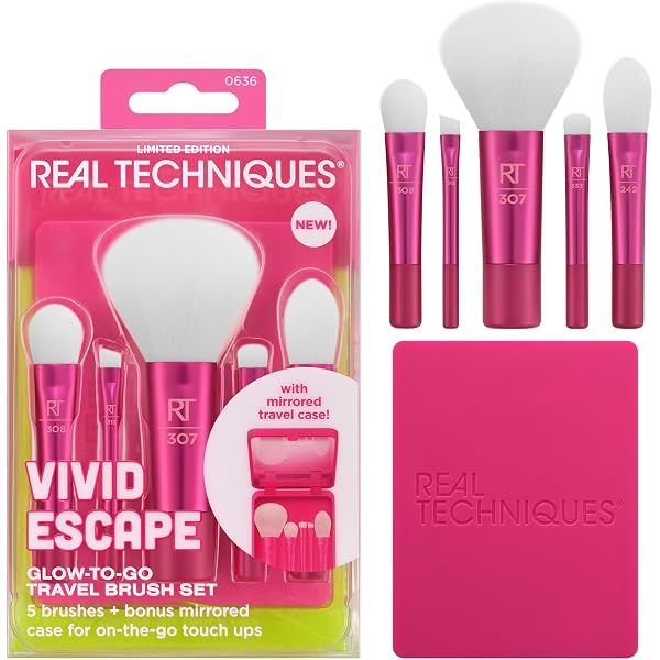 Royal Brush 'Guilty Pleasures' Make-up-Pinsel-Set – 12 Synthetische Pinsel + Aufbewahrungswickel