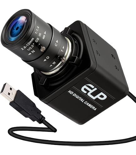 Amazon.co.jp: ELP 20MP USBカメラ 4K 30fps USB3.0 Type-Cウェブ