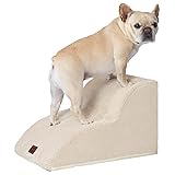 EHEYCIGA 犬 階段 ステップ ペット階段 ドッグステップ 犬 スロープ 高密度 滑り止め付き 安定性 カバー取り外し可能 洗える 小型犬適用（ベージュ、40x50x30cm、2段plus）