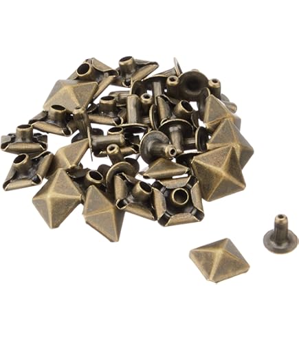 Amazon.co.jp: 日本紐釦貿易(Nippon Chuko) 角鋲 スタッズ ピラミッド