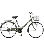 Amazon | TOMONAU シティサイクル ママチャリ 折り畳み自転車 26インチ