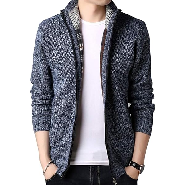 Amazon | [GUTHONG] カーディガン メンズ フード付き ニット 秋冬服
