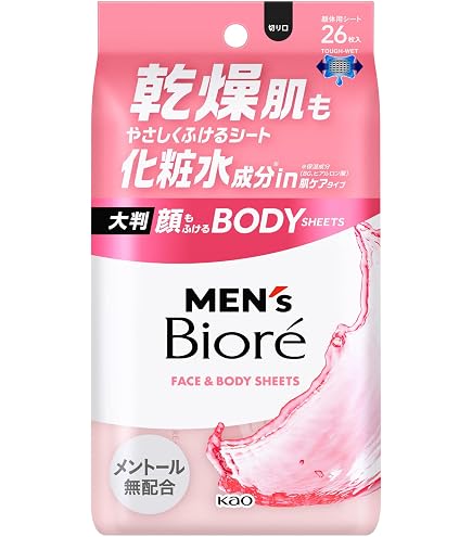 Amazon.co.jp: メンズビオレ【まとめ買い】顔もふけるボディシート