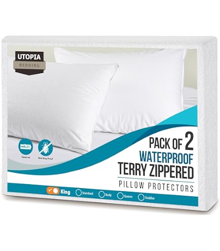 Cotton Queen Size Pillowcase Set Of 4 – Cooling, Breathable, Zipper Enclosure, 20x30 Inches, White - View #9